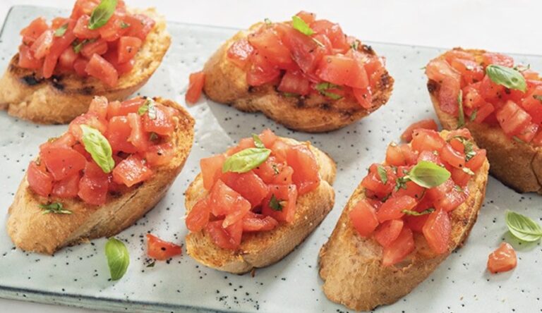 Sappige Tomaten bruschetta